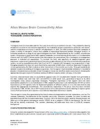 Allen Mouse Brain Connectivity Atlas