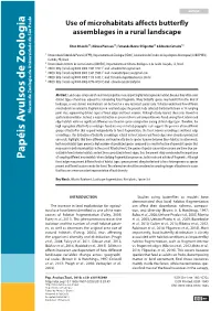 Use of Microhabitats Affects Butterfly Assemblages in a Rural Landscape