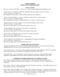 Bibliography and Discography