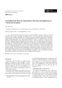 Minireview Chemolithotrohic Bacteria