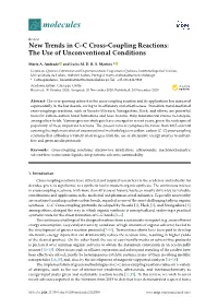 New Trends in C–C Cross-Coupling Reactions: the Use of Unconventional Conditions