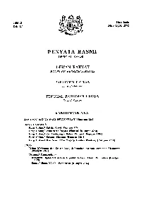 Penya Ta Rasmi Official Report