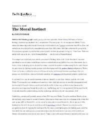 Pinker the Moral Instinct