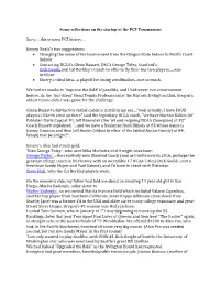 Some Reflections on the Startup of the PCI Tournament Steve...This Is Some PCI History...Emery Neale's Two Suggestions