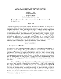 1 Inductive Teaching and Learning Methods