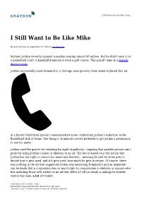 I Still Want to Be Like Mike | Page 1