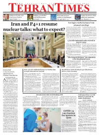 Iran and P4+1 Resume Nuclear Talks: What to Expect?