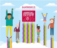 Raspberry Pi Foundation Annual Review 2 16