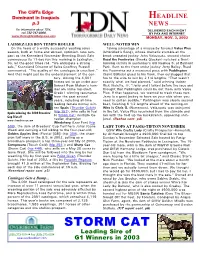 Storm Cat; Multiple Ca- Ran with the Field up the Backstretch, Appearing Unin- Cup Distaff Nadian Champion Jured