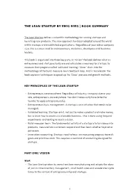 The Lean Startup by Eric Ries Book Summary