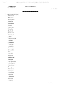 APPENDIX a FIRST SCHEDULE Regulation 2(1)