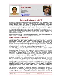 Banking: the Interest in BPM