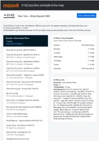 G182 Bus Time Schedule & Line Route