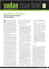 Symptoms and Causes: Insecurity and Underdevelopment in Eastern
