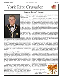 YORK RITE CRUSADER Fall, 2020 York Rite Crusader