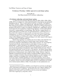 1 Part III Basic Tendencies and Types of Change Evolutionary Phonology