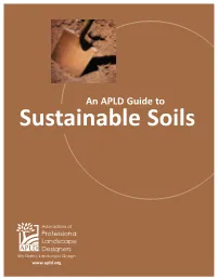 An APLD Guide to Sustainable Soils