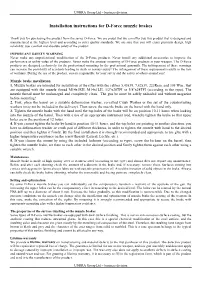 Installation Instructions for D-Force Muzzle Brakes