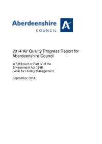 2014 Air Quality Progress Report for Aberdeenshire Council