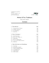 Modern B-Tree Techniques Contents