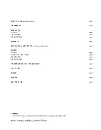 Wines Selected by Bianca Jimenez Rivera