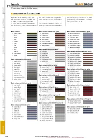 Appendix Colour Code for ÖLFLEX® Cables