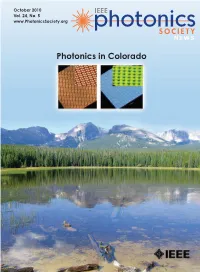 Photonics in Colorado
