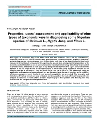 Properties, Users' Assessment and Applicability of Nine Types Of