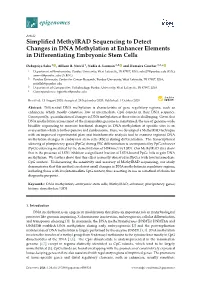 Simplified Methylrad Sequencing to Detect Changes in DNA