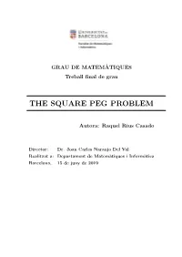 The Square Peg Problem