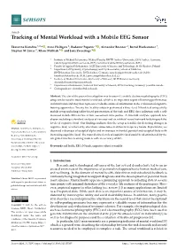 Tracking of Mental Workload with a Mobile EEG Sensor