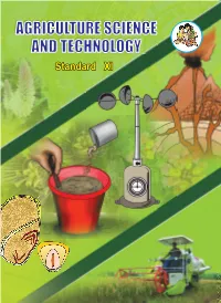 AGRICULTURE SCIENCE and TECHNOLOGY Standard XI