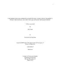 Exploring Parents' Experiences with School Choice When Choosing A