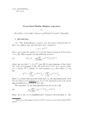 Generalized Rudin–Shapiro Sequences