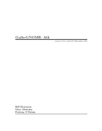 Guile-GNOME: Atk Version 2.16.2, Updated 9 December 2011