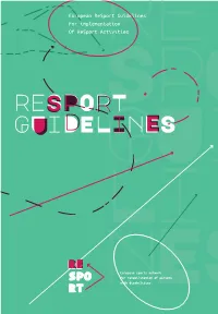 Resport Guidelines U D EIPS R