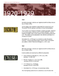 1920 503800 Passenger Vehicles Are