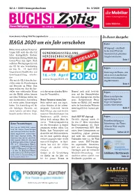 HAGA 2020 Um Ein Jahr Verschoben