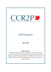 May 2021 Dispatch