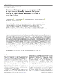 One New Endemic Plant Species on Average Per Month in New Caledonia, Including Eight More New Species from Île Art (Belep Islan
