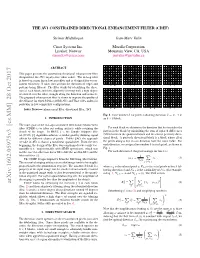 Arxiv:1602.05975V3 [Cs.MM] 28 Oct 2017 CDEF Works by Identifying the Direction [4] of Each Block Ed =  (Xp − Μd,K) 