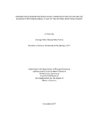 Possible Relationship Between Vocal Communication System and Fat Reserve in Wintering Birds: a Test of the Optimal Body Mass Theory