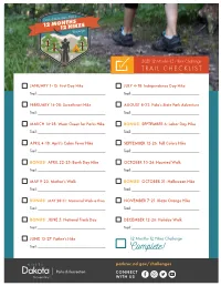 Trail Checklist