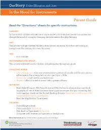 In the Mood for Instruments Parent Guide