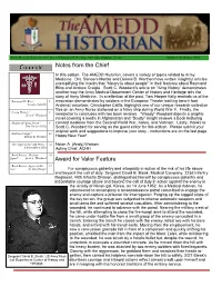 Notes from the Chief Award for Valor Feature