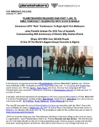 Planetshakers Releases Rain Part 1 Jan. 18, Simultaneously Celebrates with 30,000 in Manila