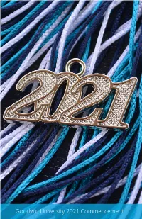 2021 Commencement Program | Goodwin University