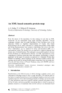 An XML Based Semantic Protein Map