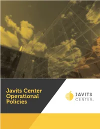 Javits Center Operational Policies Javits Center Operational Policies