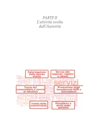 PARTE II L’Attività Svolta Dall’Autorità